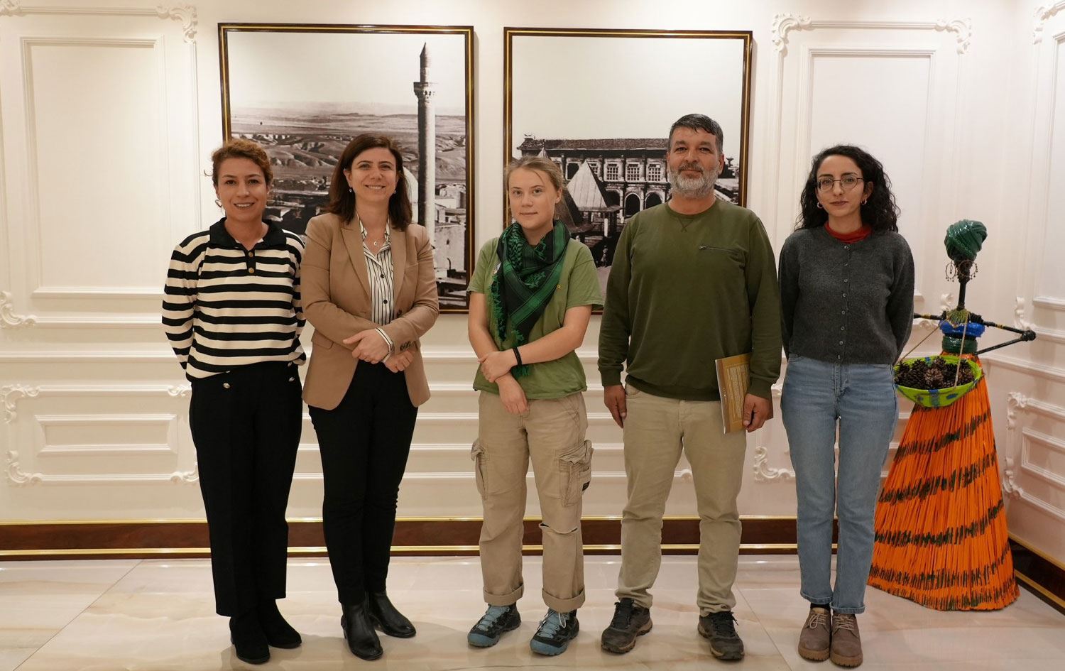 İklim aktivisti Greta Thunberg Diyarbakır'da