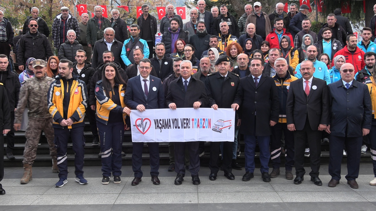Trabzon'da acil sağlık için yeni yol verme kampanyası