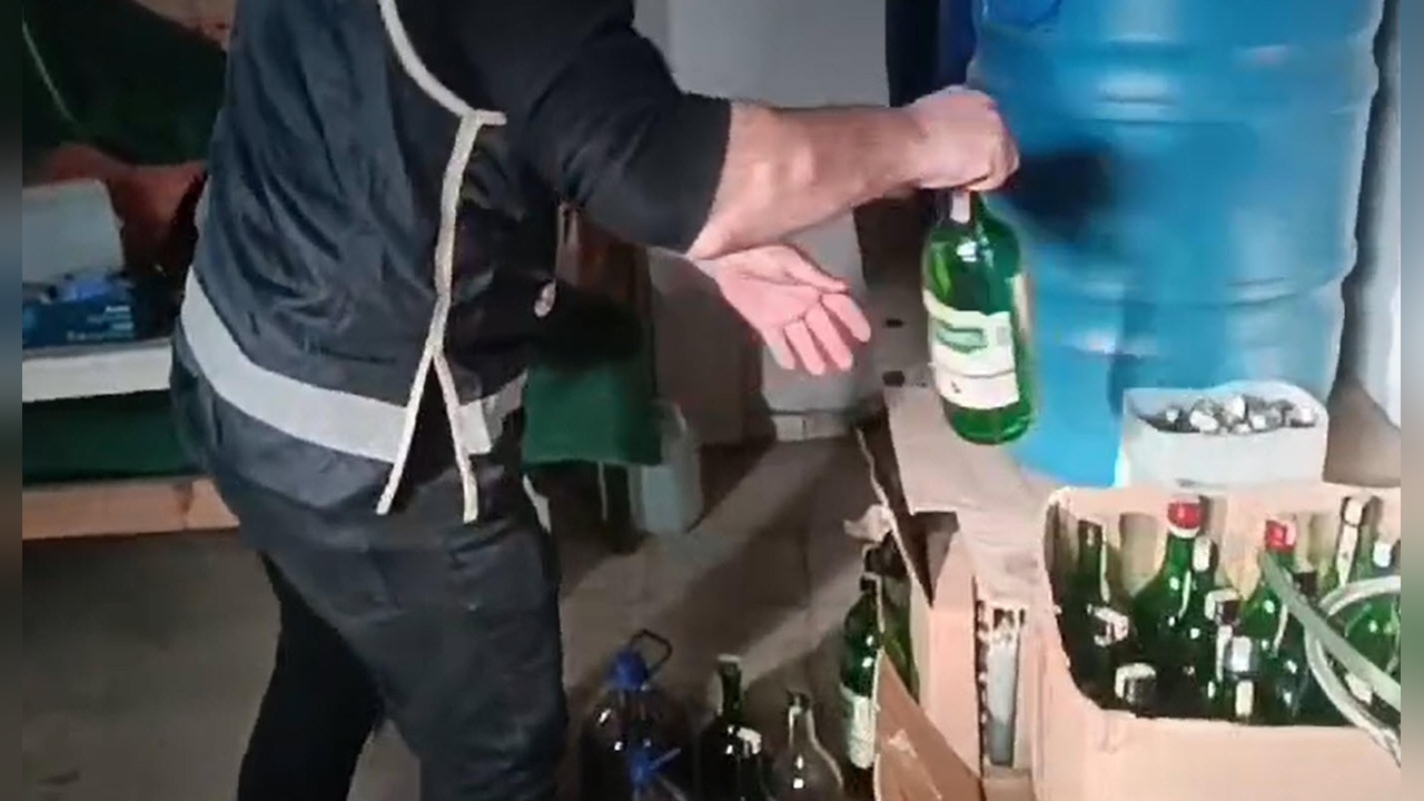 Aydın'da sahte içki operasyonu: 374 litre ele geçirildi