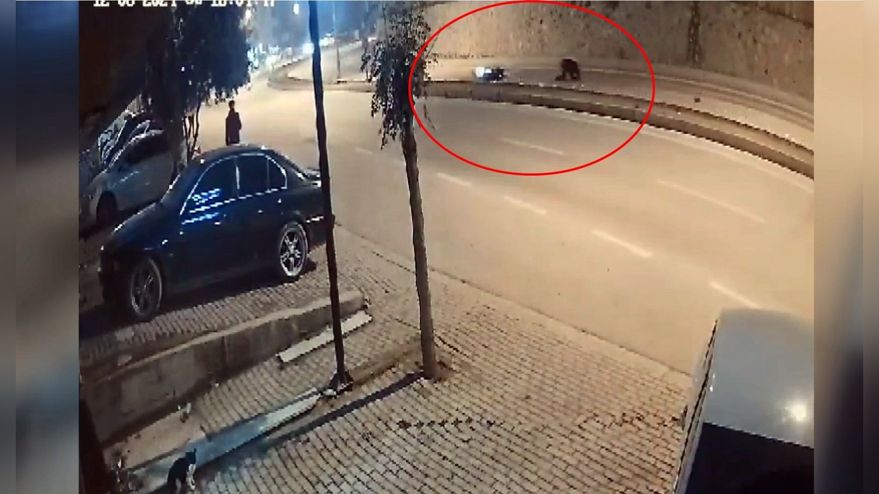Motosiklet Kazasında Şaşırtan Anlar Kamerada