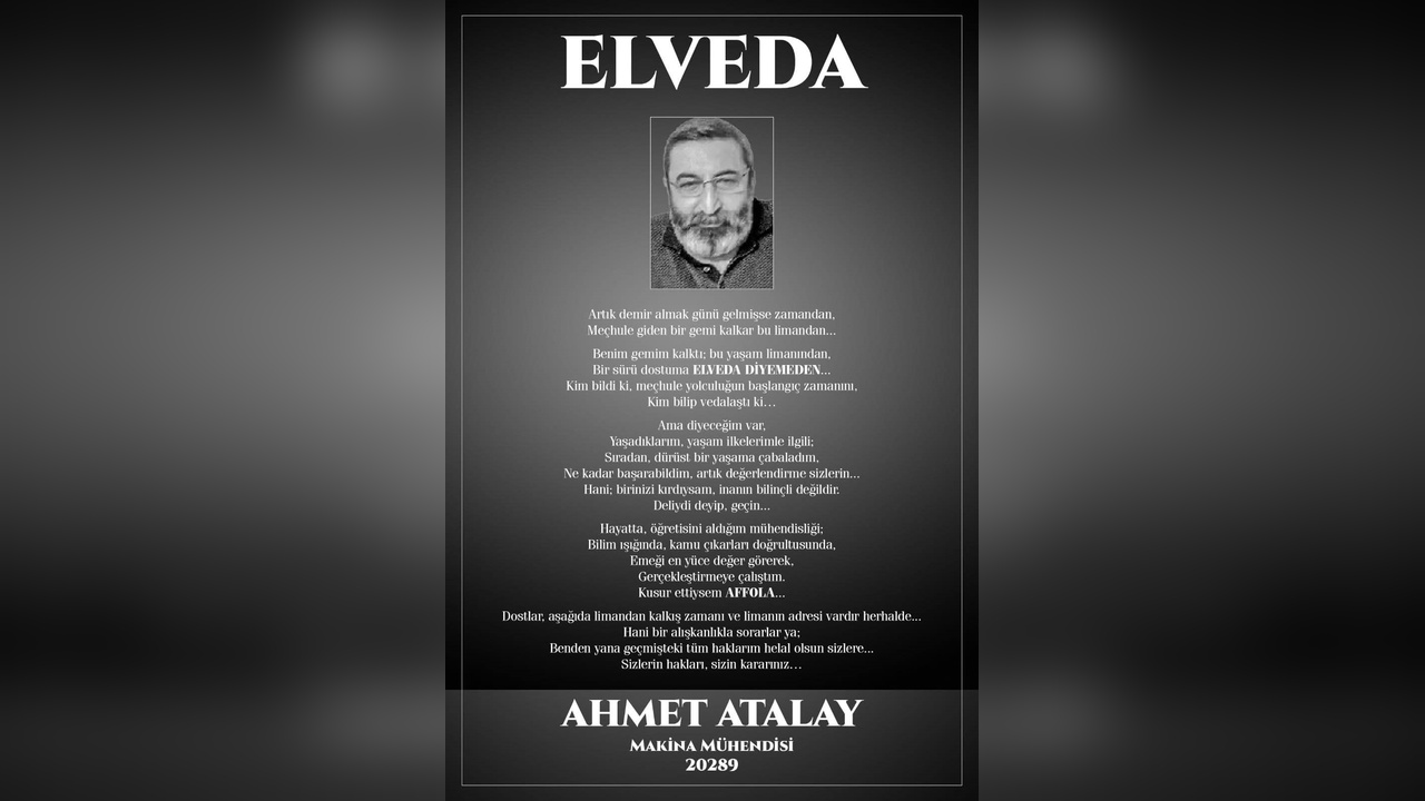 Veda Mektubu Ölüm İlanına Dönüştü