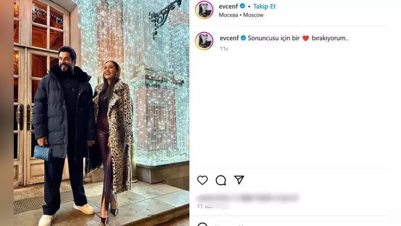 Burak Özçivit ve Fahriye Evcen Kayak Tatilinde Mutluluğu Paylaştı