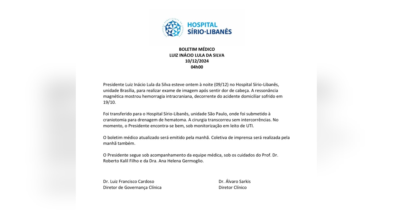 Lula da Silva Beyin Ameliyatı Geçirdi