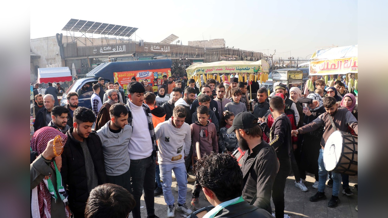 Halep Kalesi ve Kent Meydanı, Suriyelilerin Kutlamalarına Ev Sahipliği Yapıyor