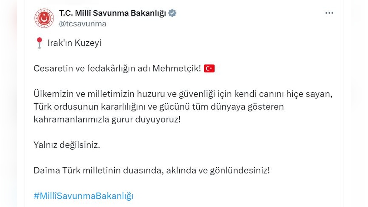 Kahraman Askerlere Vefa: MSB'den Anlamlı Paylaşım
