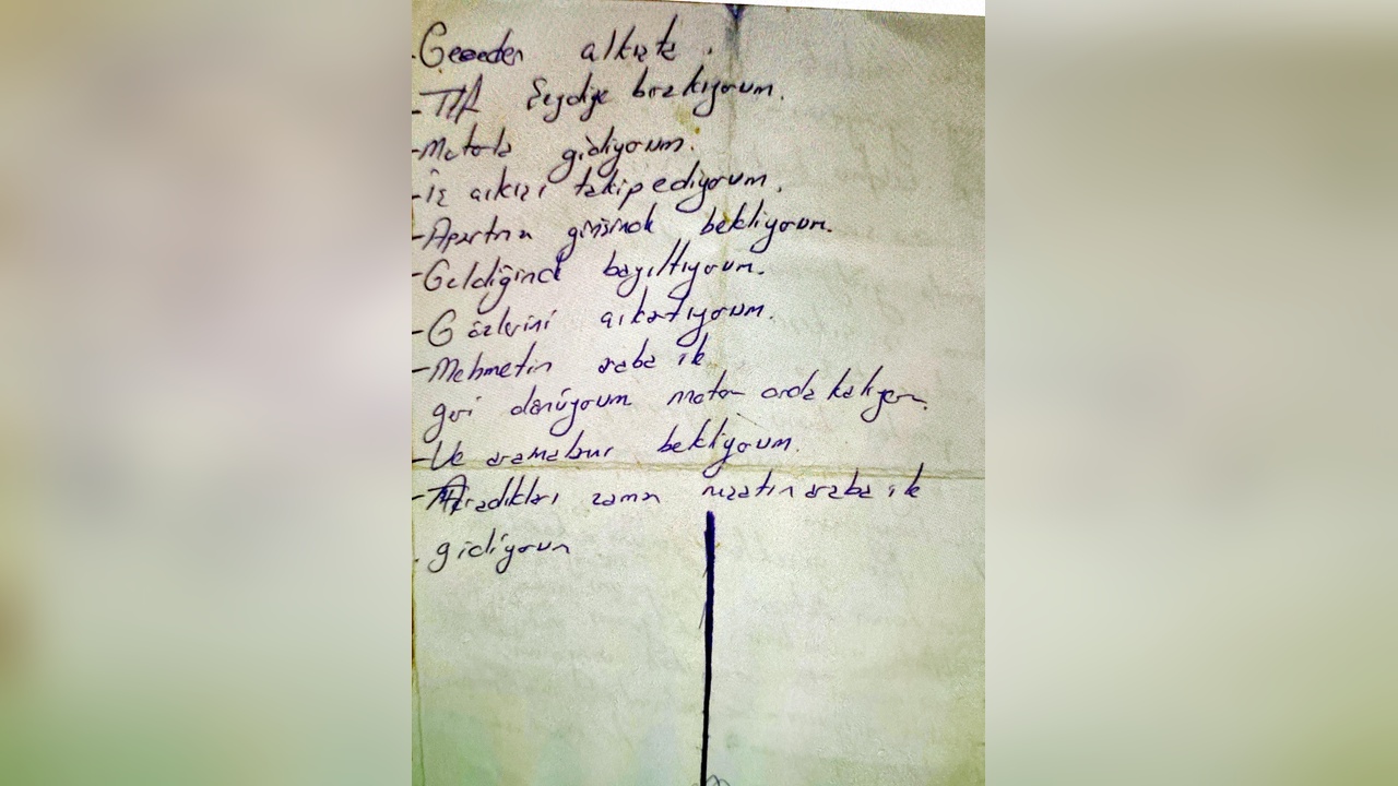 Cinayet Notlarıyla Eski Eşinin Peşinde