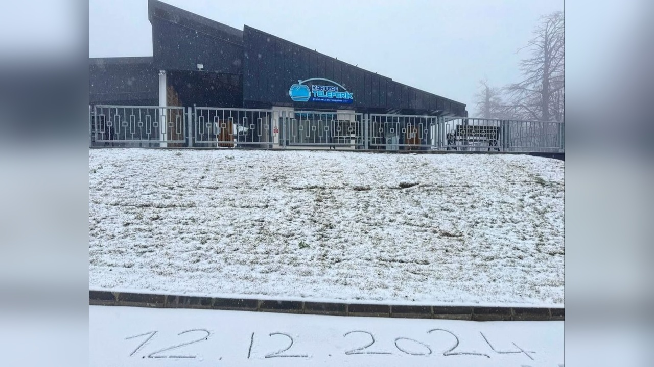 Kocaeli'nin Zirvelerine Kar Yağışı