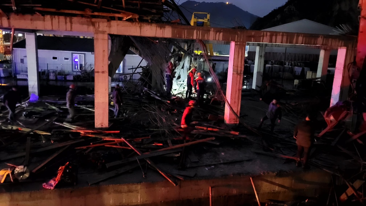 Trabzon'da İnşaat Çökmesi: 3 Yaralı, 1 Kayıp