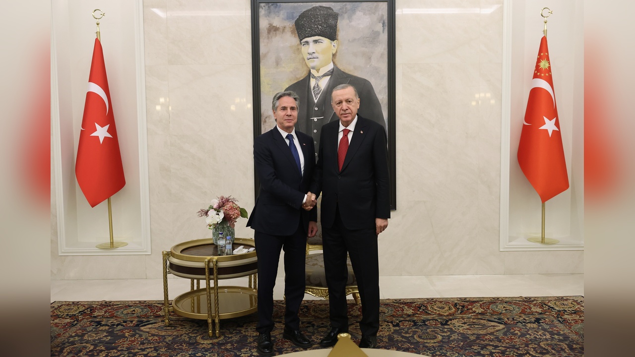 Cumhurbaşkanı Erdoğan, Blinken ile Görüşme Gerçekleştirdi
