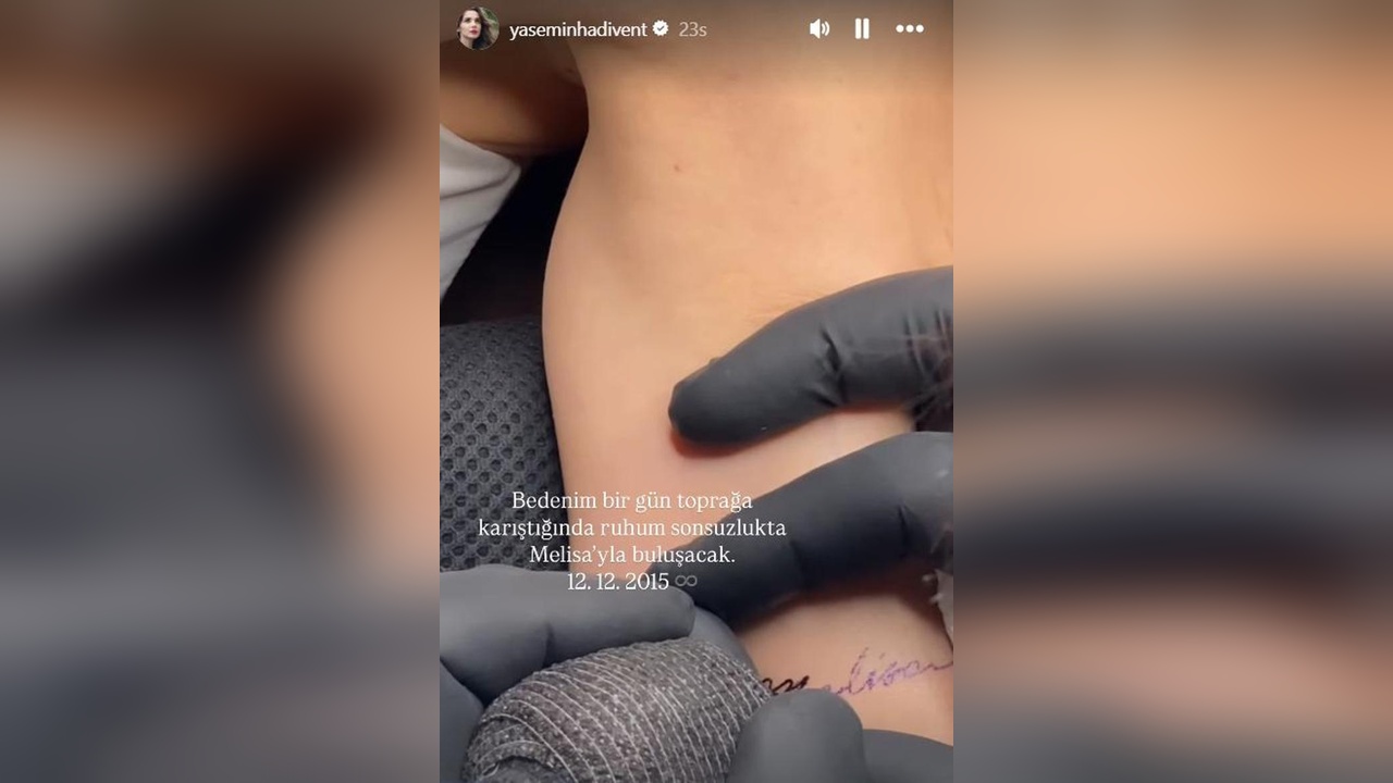 Yasemin Hadivent, Kaybettiği Yeğeni Melisa'nın Anısına Dövme Yaptırdı