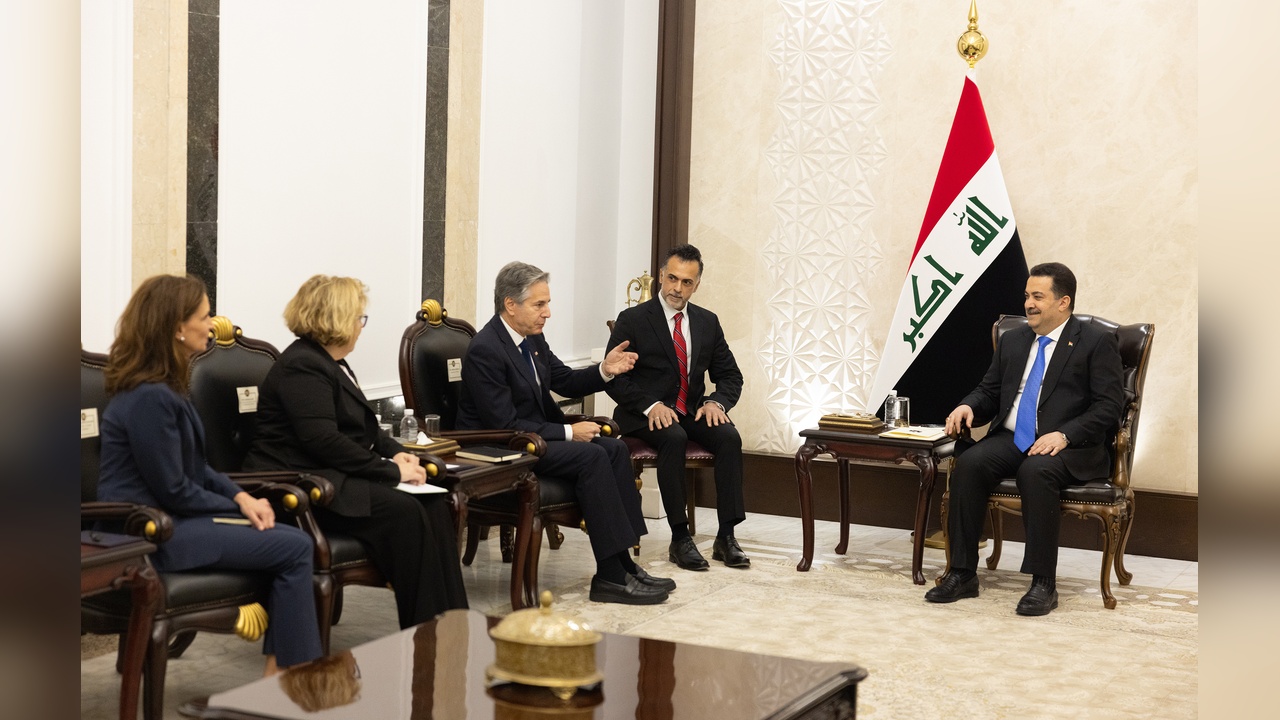 Blinken ve Sudani, Irak'taki İlişkileri Geliştirmek İçin Bir Araya Geldi