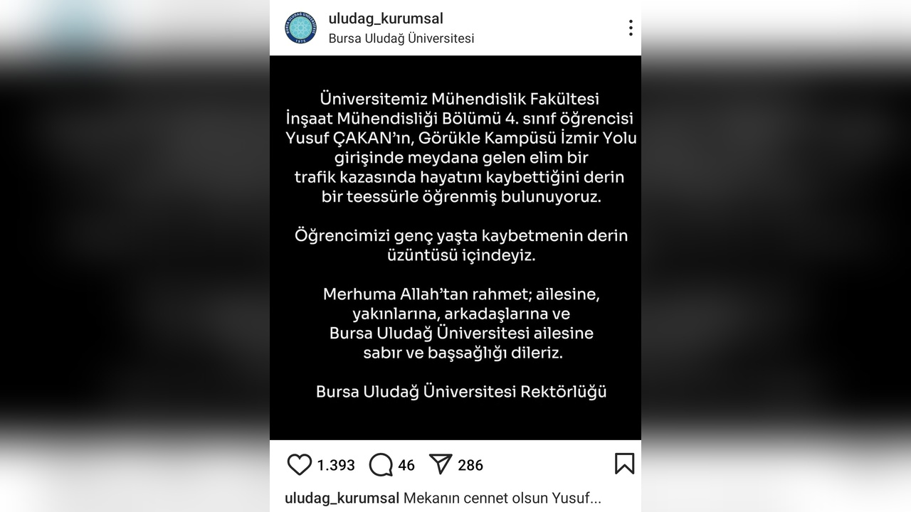 Motosiklet Kazasında Hayatını Kaybeden Üniversiteli Yusuf'un Acı Hikayesi