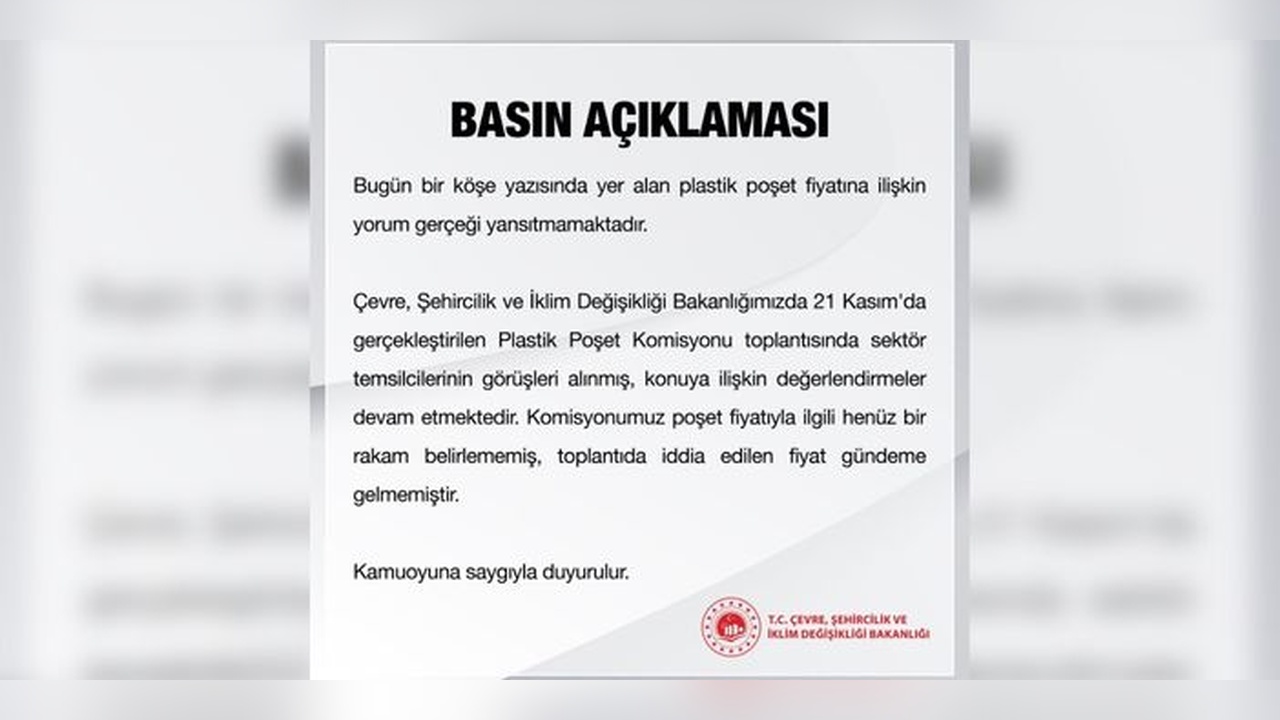 Bakanlık poşet fiyatları hakkında önemli bilgiler paylaştı