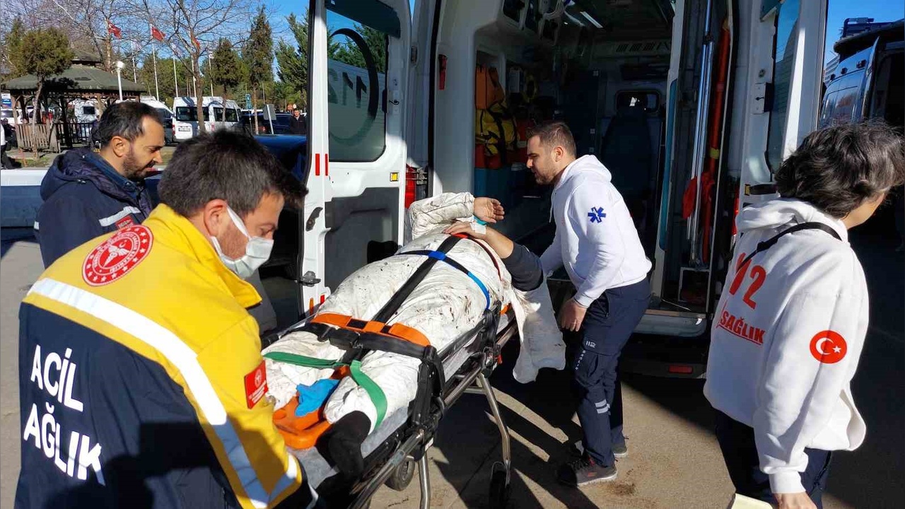 Vinç Bakımında Meydana Gelen Kaza, İşçiyi Hastaneye Gönderdi