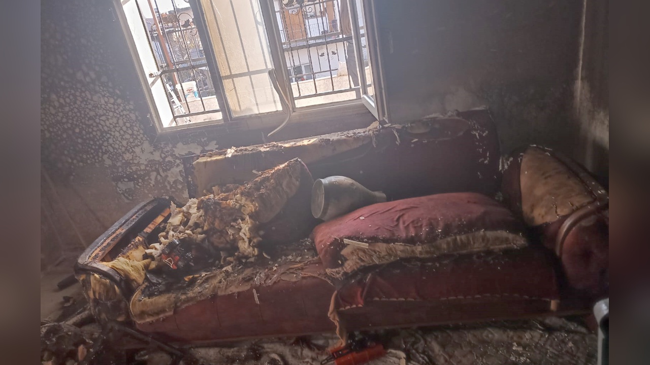 Gaziantep'teki Korkutan Konut Yangını