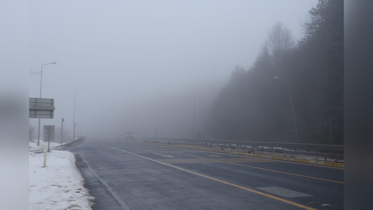 Bolu Dağı'nda Görüş Mesafesi Düşük