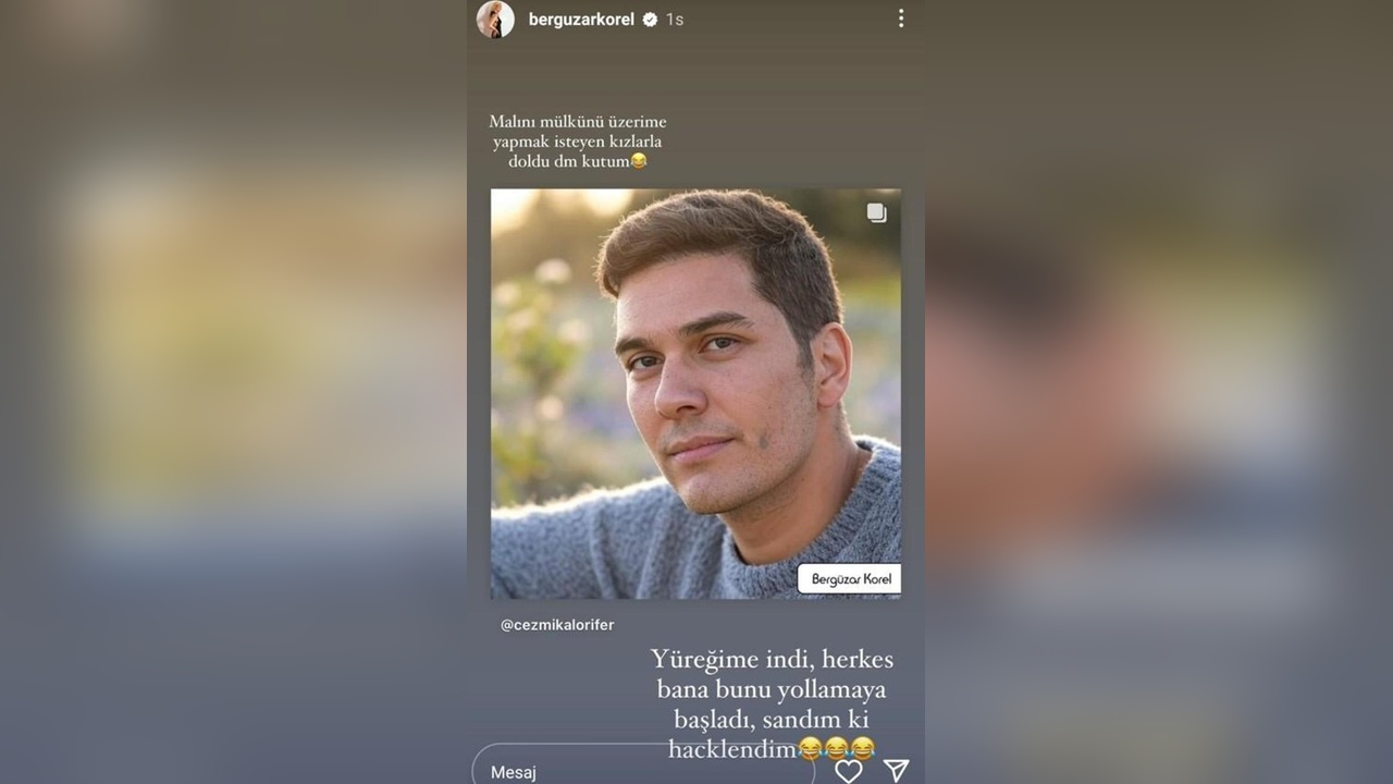 Bergüzar Korel'den dikkat çeken paylaşım!