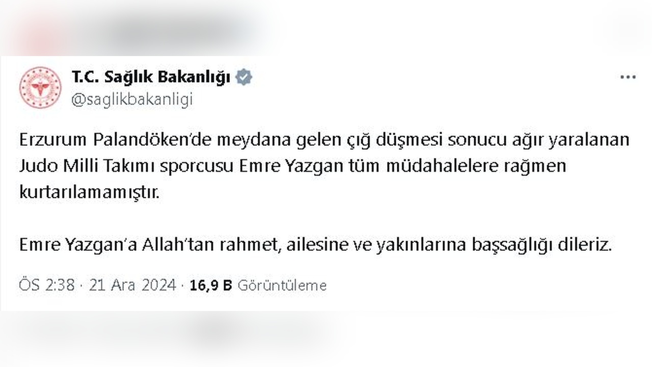 Çığ Faciası: Judo Milli Takımı Antrenmanı Sırasında Korkunç Olay