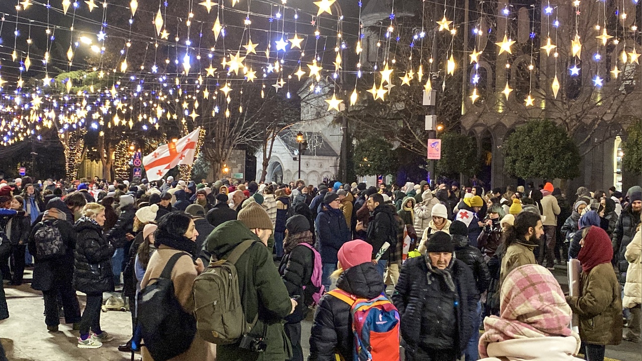 Gürcistan'da Avrupa Birliği İçin Protestolar Devam Ediyor
