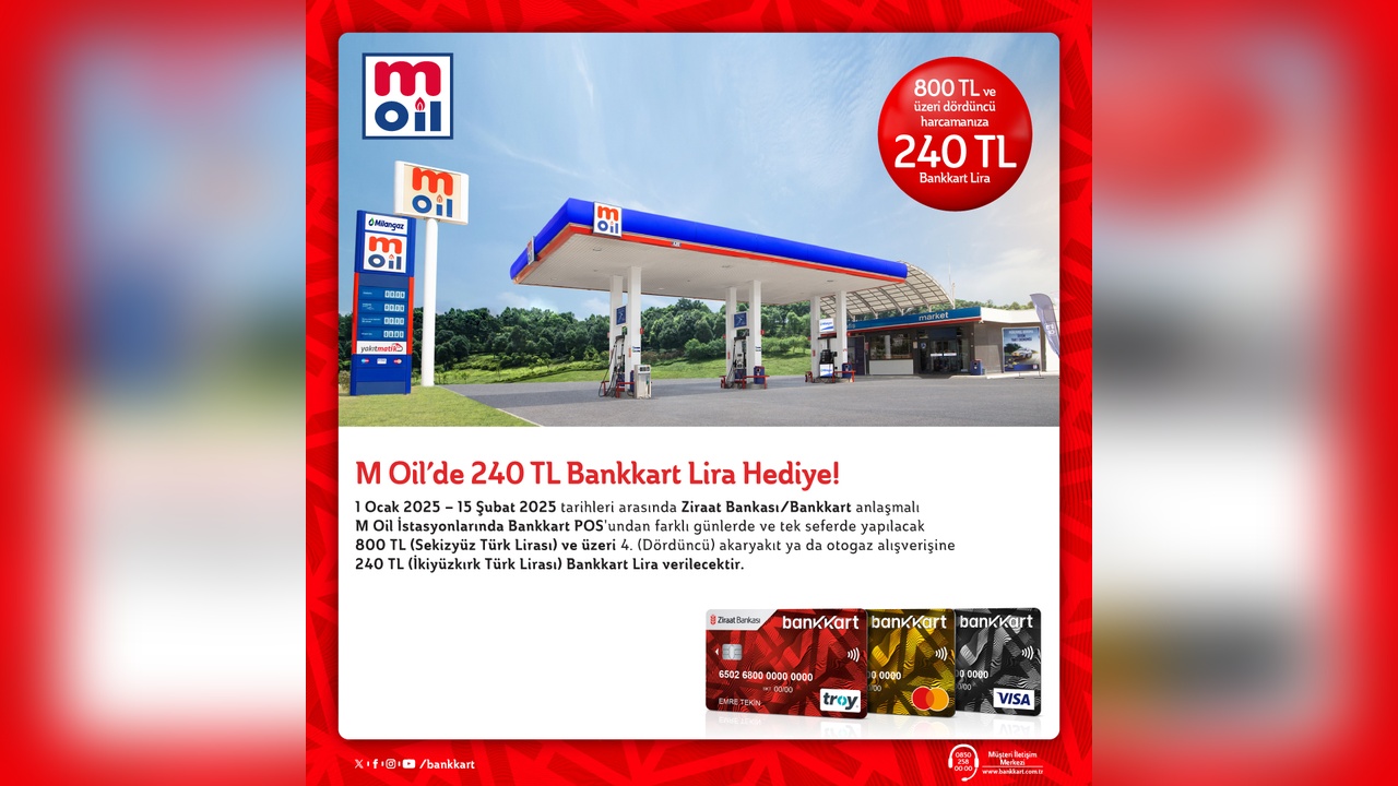 M Oil ve Ziraat Bankası'ndan Yeni Kampanya