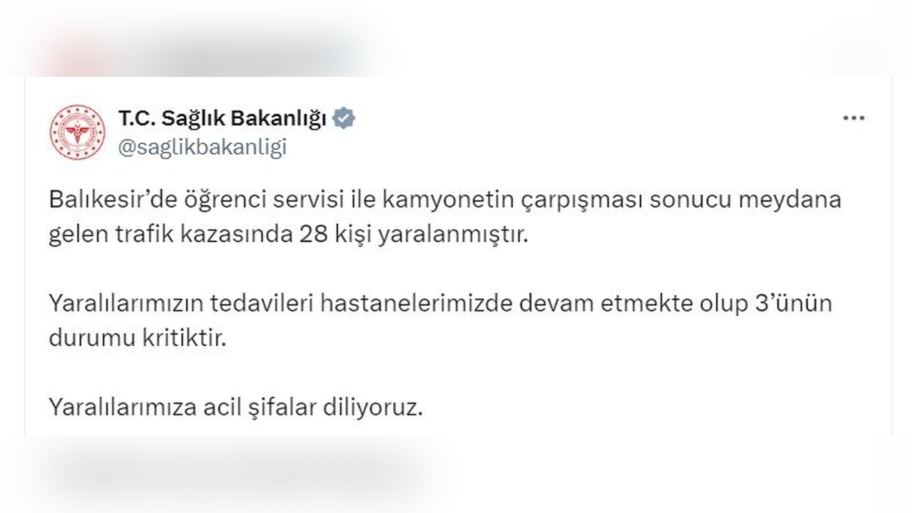 Öğrenci Servisi ve TIR Çarpıştı: 28 Yaralı