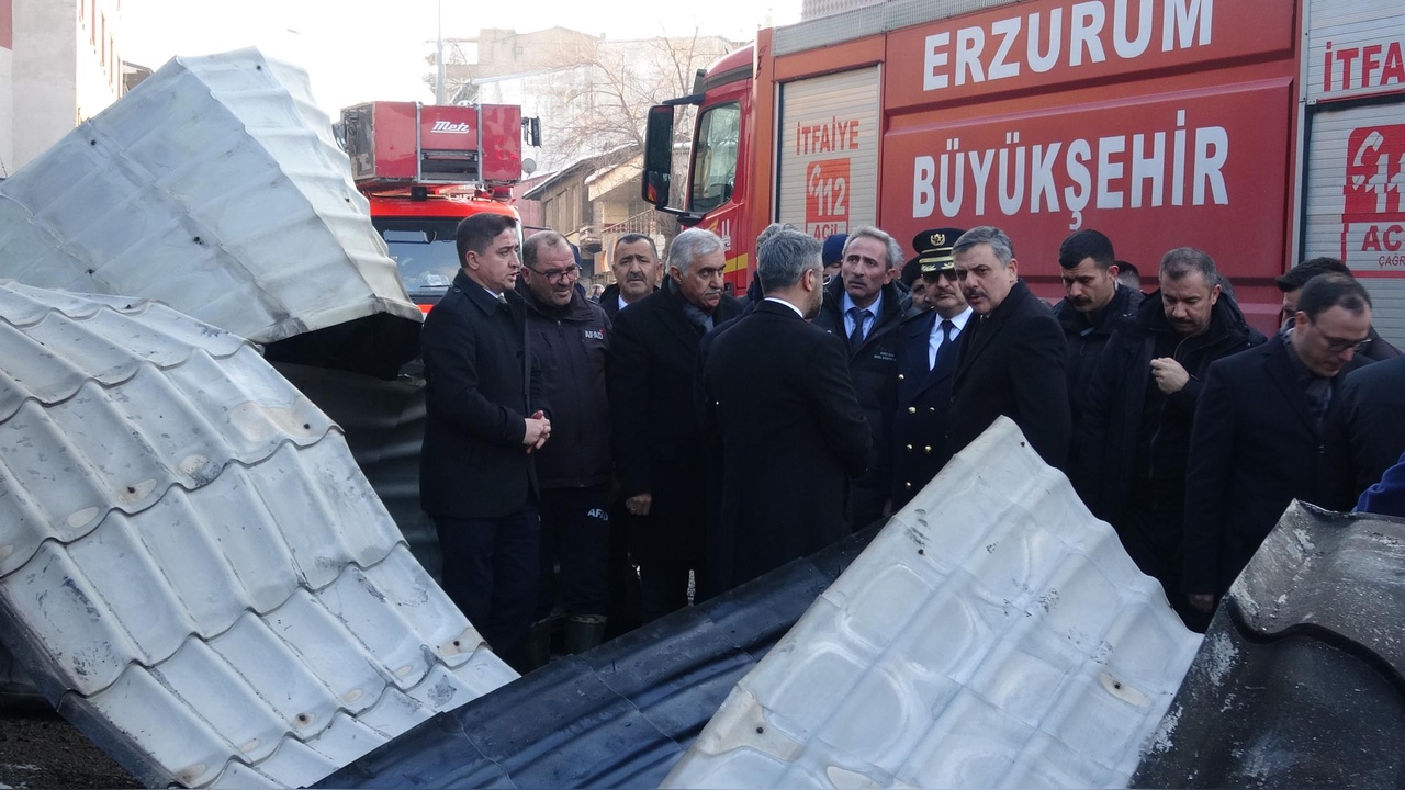 Tarihi Taşambarlar'da Yangın Çıktı