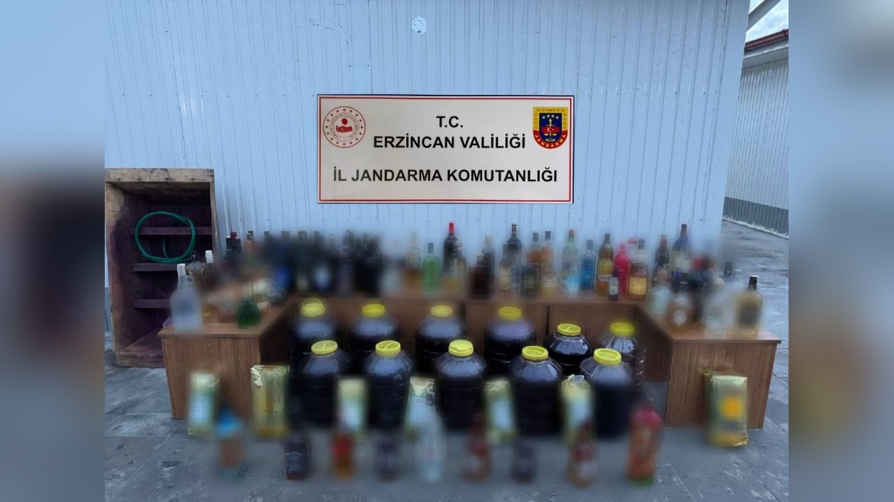 Kaçak İçki Operasyonu: Erzincan'da 244 Litre Ele Geçirildi