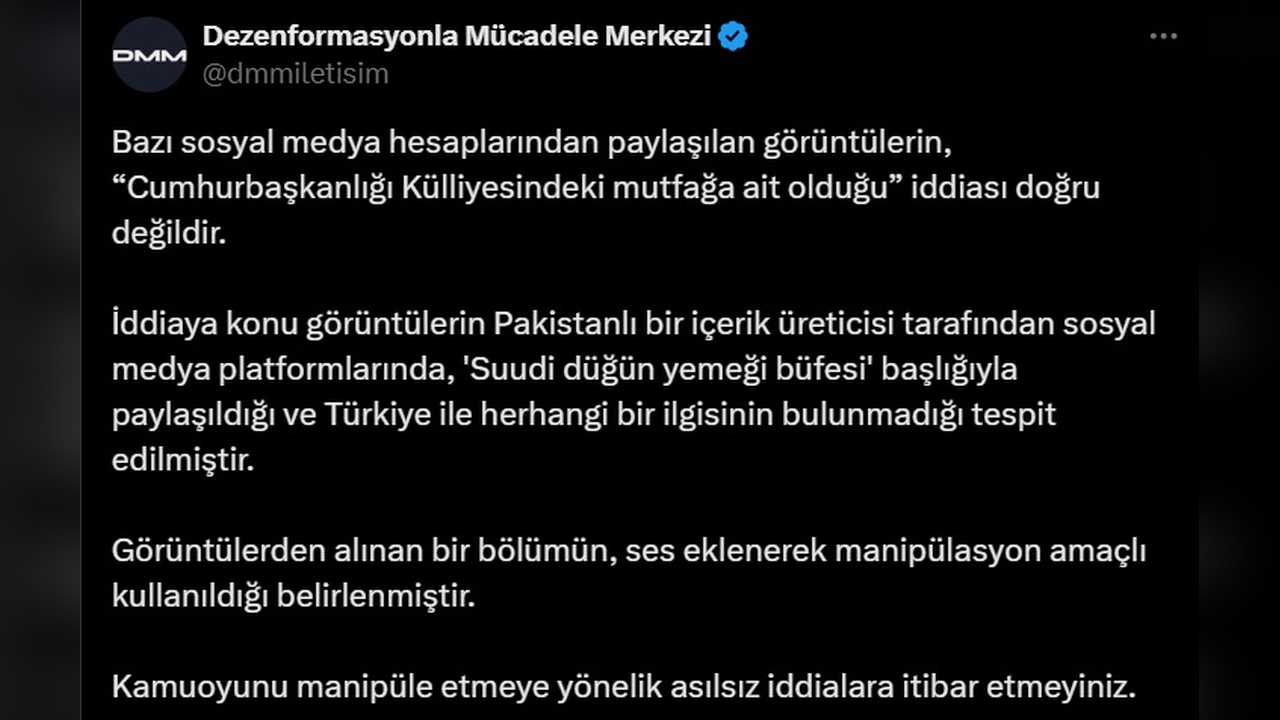 DMM Sosyal Medya Paylaşımını Yalanladı
