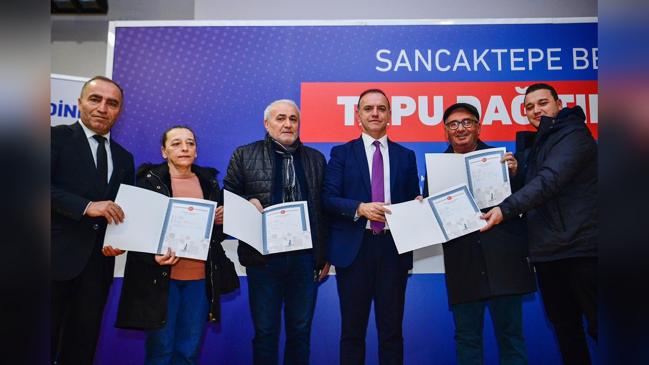 Sancaktepe'de Tapu Dağıtım Töreni Gerçekleşti