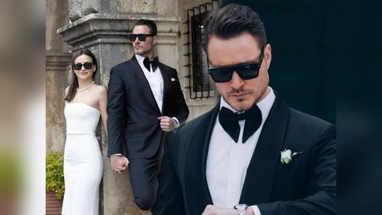 Burak Çelik ve Ece Bayrak'ın Düğün Fotoğrafları Sosyal Medyada Gündem Oldu