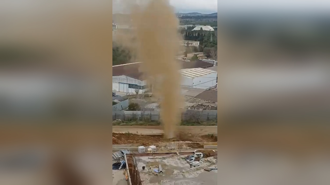 Doğal Gaz Borusunun Delinmesi İnşaat Çalışmalarını Aksattı