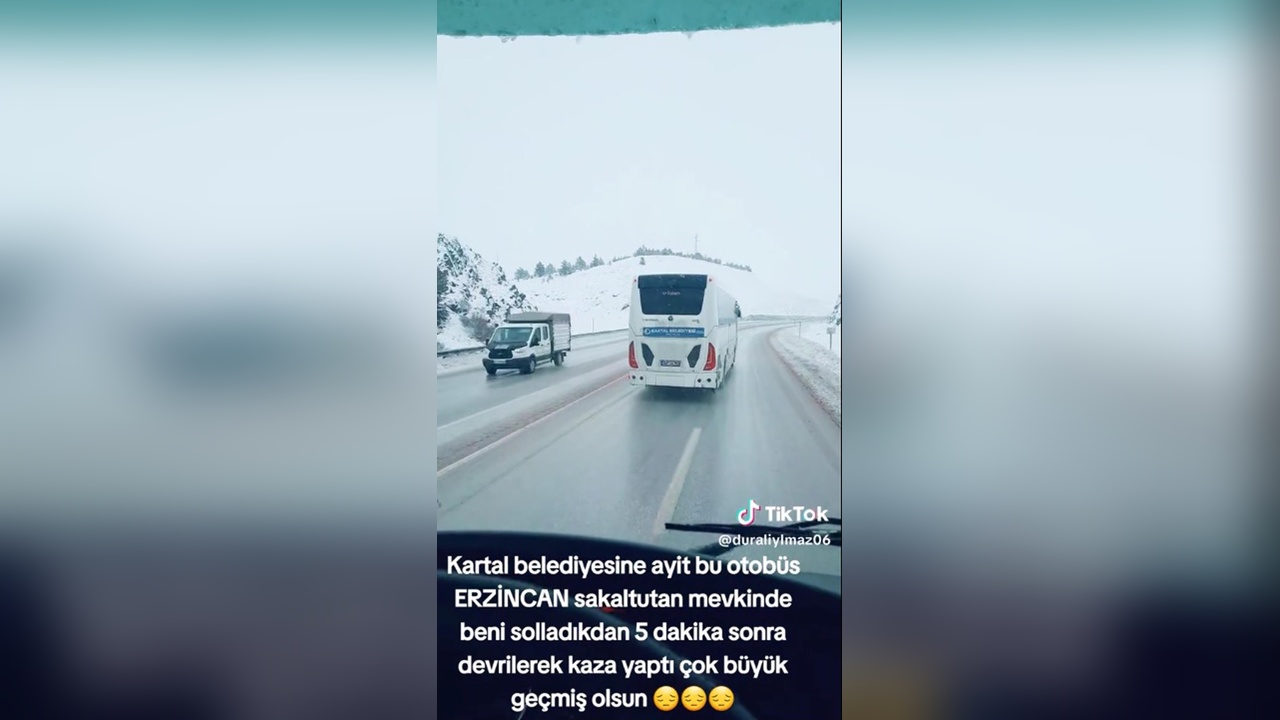 Kaza Öncesi Otobüsün Seyir Halindeki Görüntüleri Gün Yüzüne Çıktı