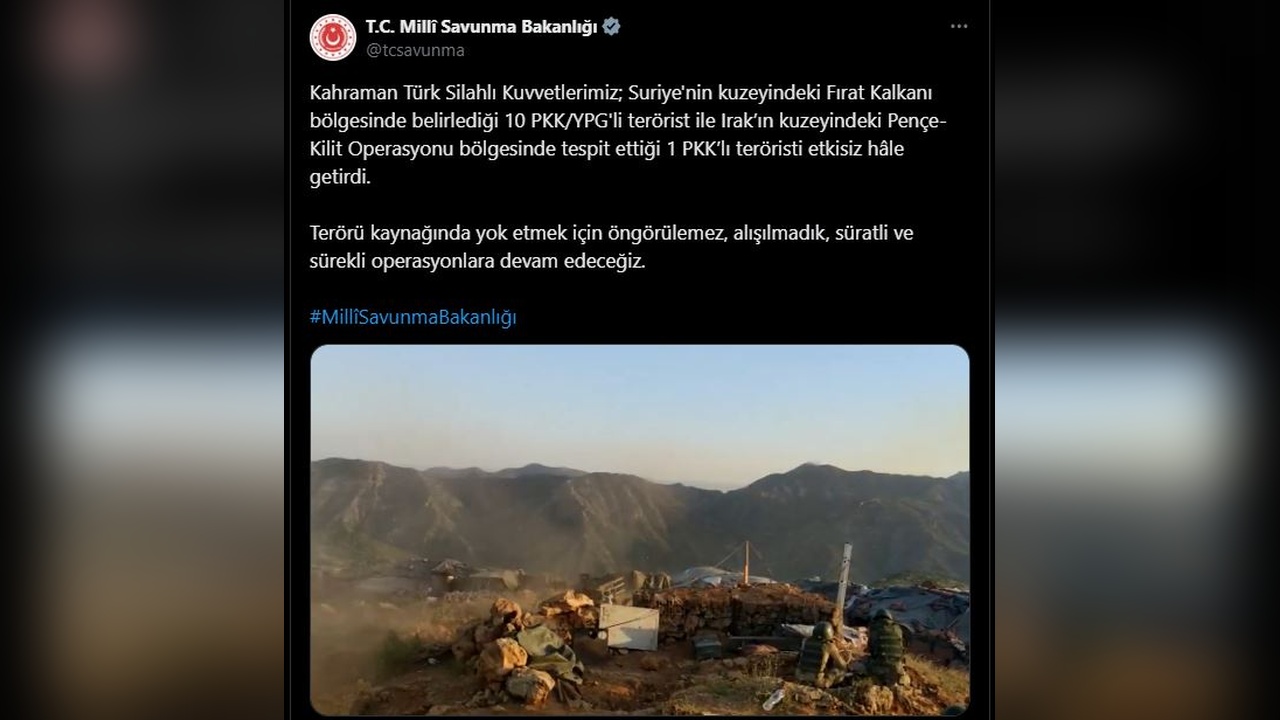 11 Terörist Etkisiz Hale Getirildi