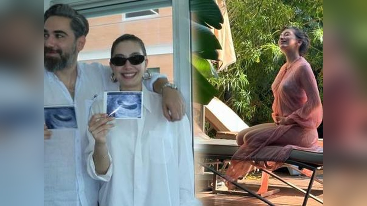 Neslihan Atagül'ün Hamilelik Pozları Dikkat Çekiyor