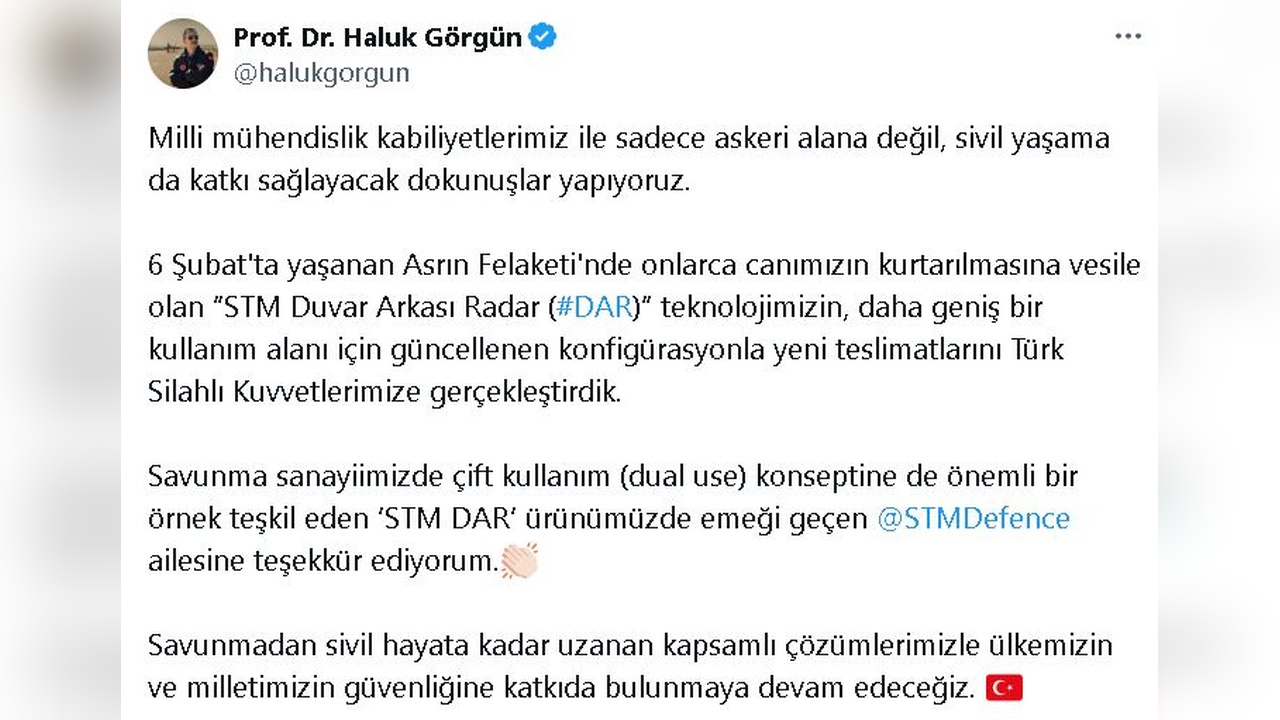 STM DAR Teslimatları Gerçekleştirildi