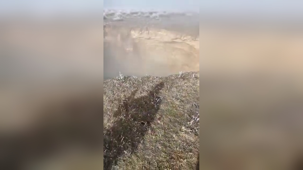 Konya'da Obruk Oluşumu Anbean Kaydedildi