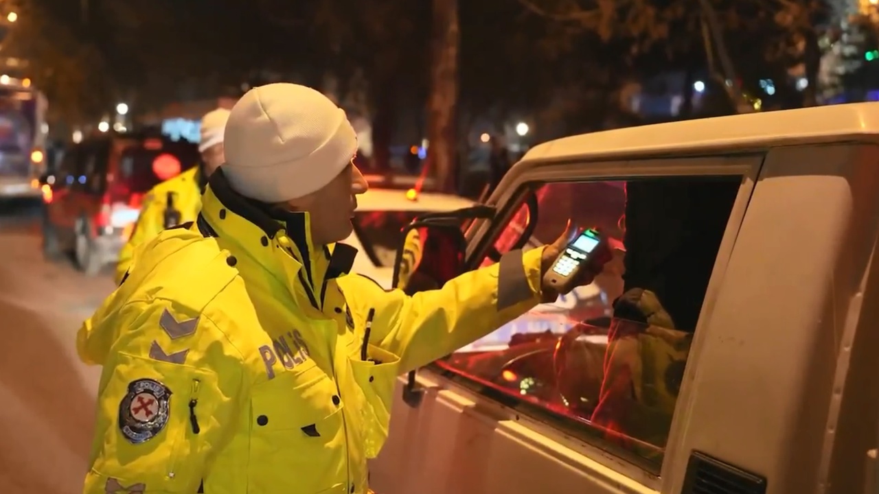 Yeni Yıl Denetimlerinde Alkollü Sürücülere Yoğun İşlem