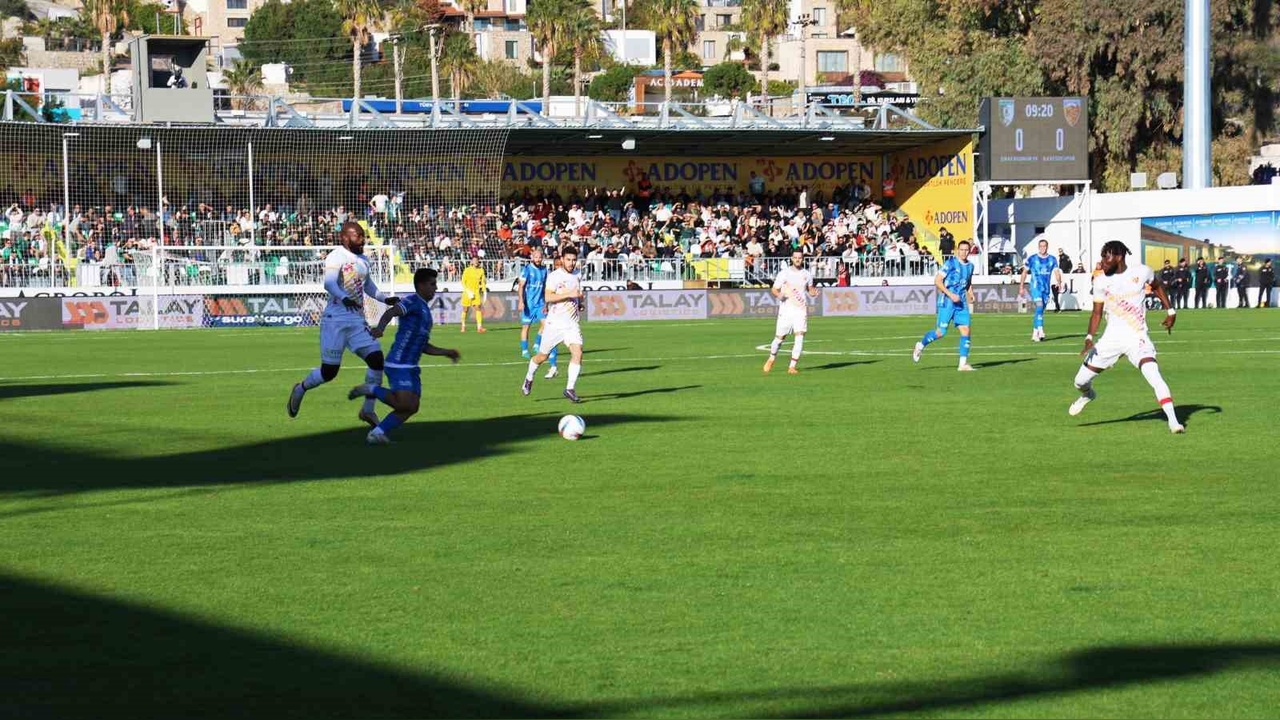Bodrum FK ve Kayserispor İlk Yarıda Beraberlikte Kaldı