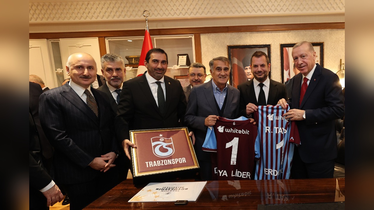 Trabzonspor, Cumhurbaşkanı Erdoğan'a Teşekkürlerini İletti