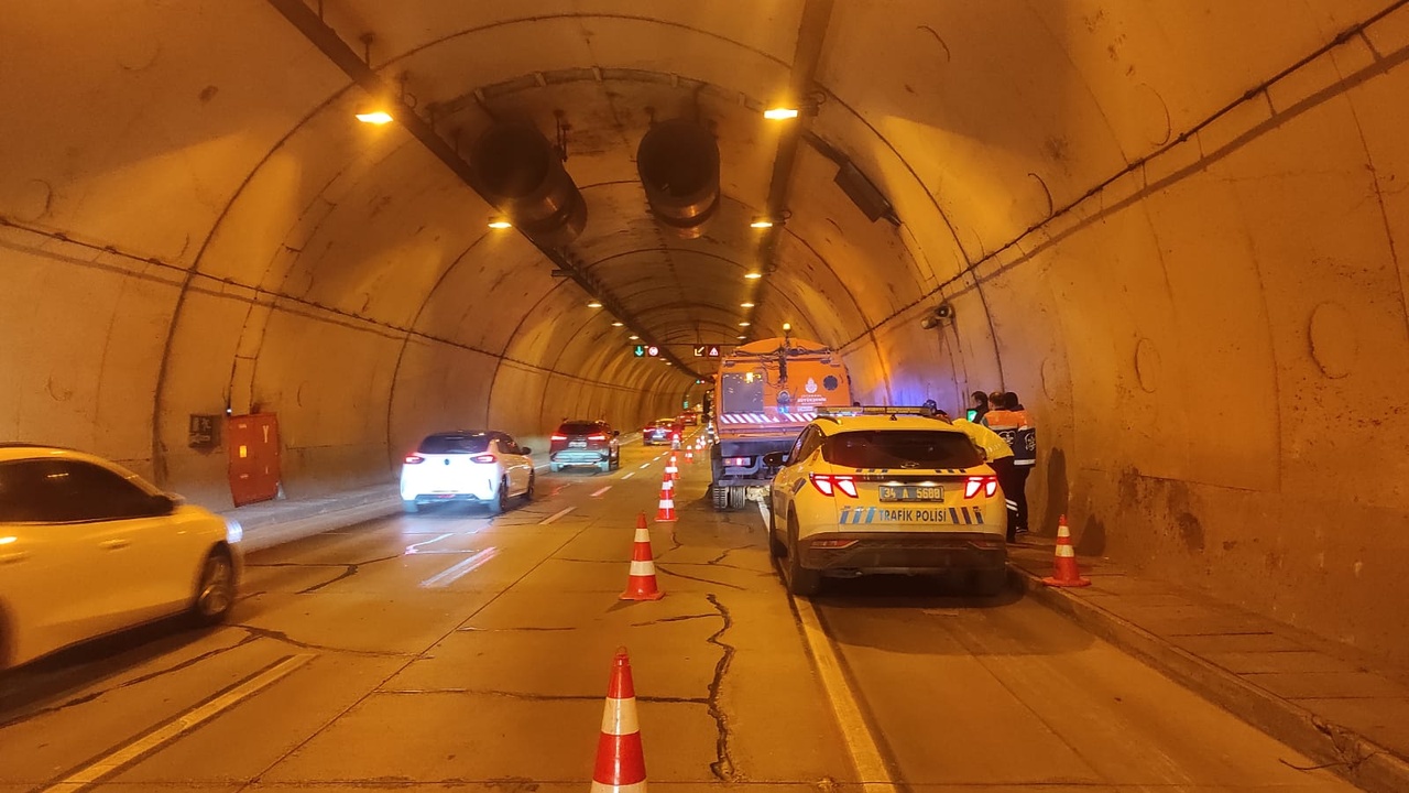 Şişli Bomonti Tüneli'nde Motosiklet Kazası