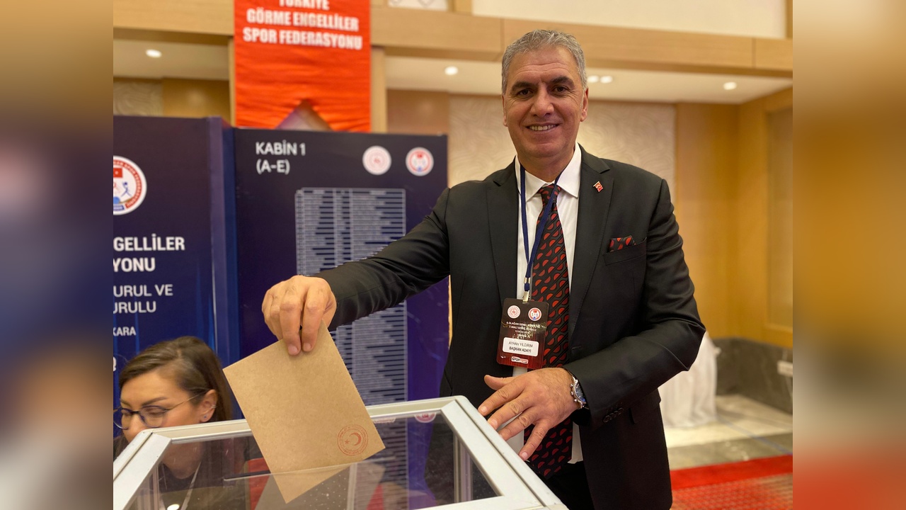 Ayhan Yıldırım, Görme Engelliler Spor Federasyonu Başkanlığına Yeniden Seçildi