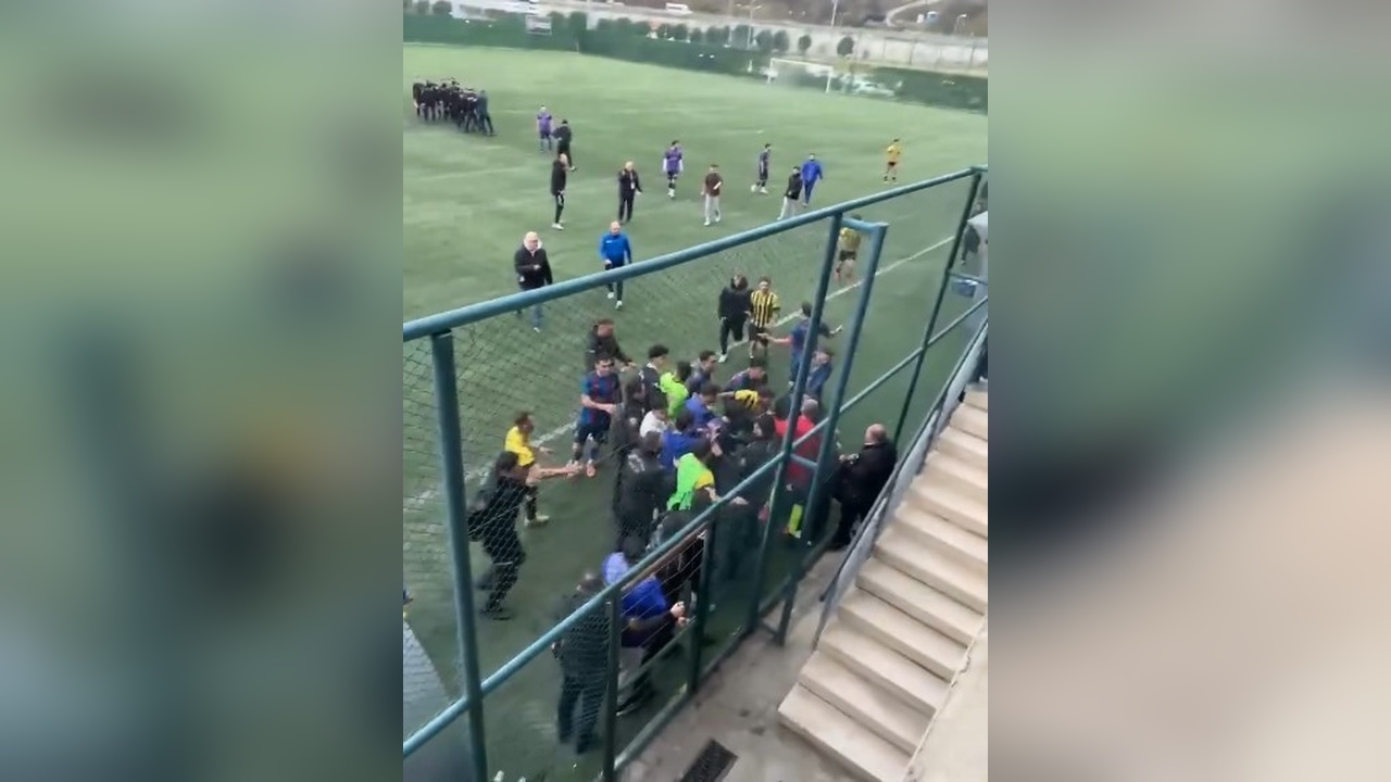 Trabzon'da Amatör Maçta Gergin Anlar: Kavga Çıktı