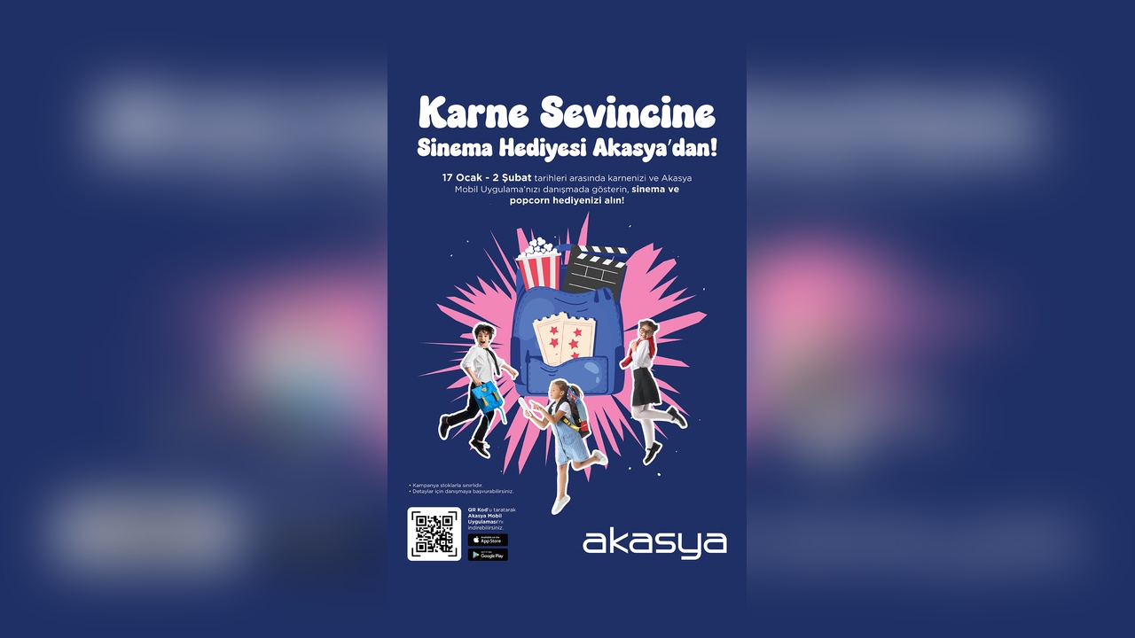 Akasya, Öğrencilere Karne Hediyesi Olarak Sinema Keyfi Sunuyor