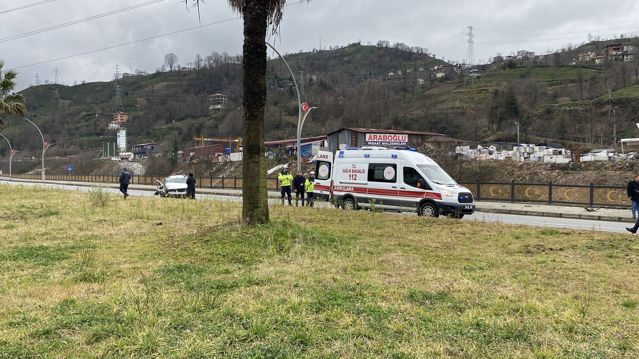 Cip Aydınlatma Direğine Çarptı: Sürücü Yaralı