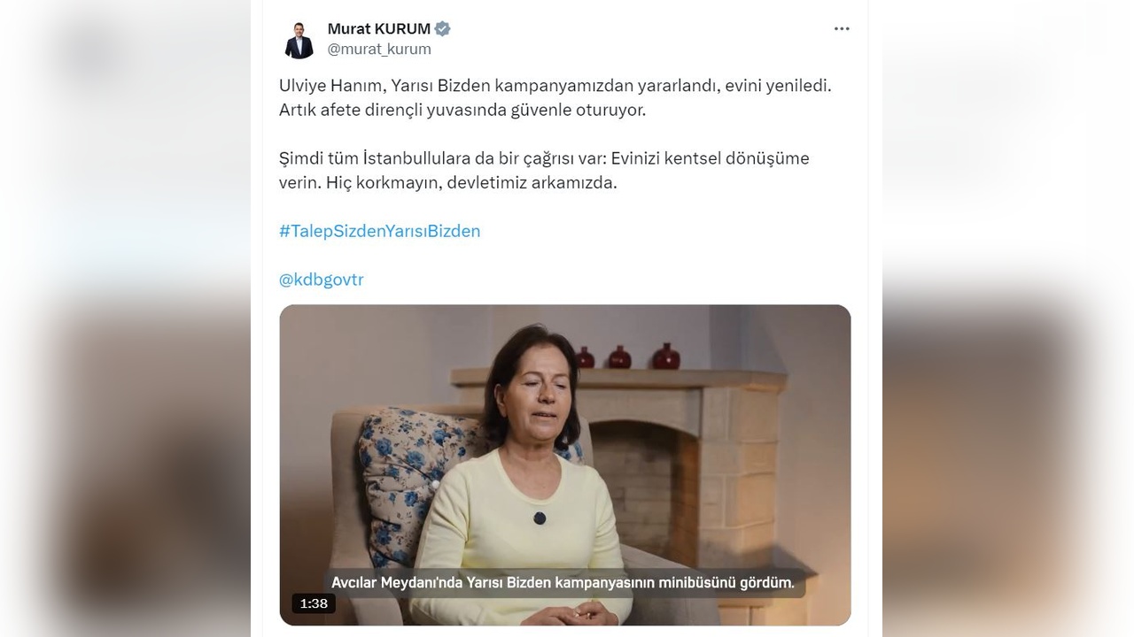 İstanbul İçin Kentsel Dönüşüm Vurgusu: Bakan Kurum'dan Önemli Açıklamalar