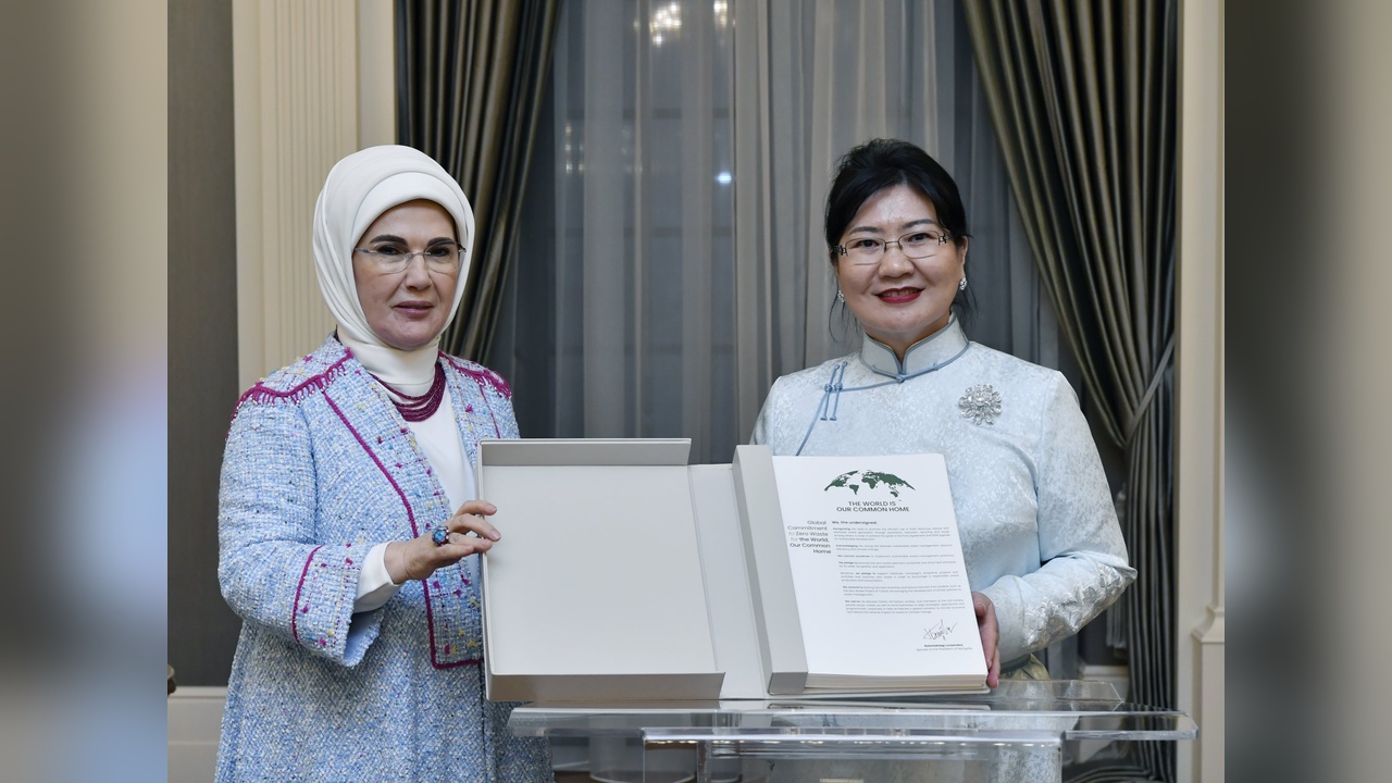 Emine Erdoğan ve Luvsandorj'dan İşbirliği Vurgusu