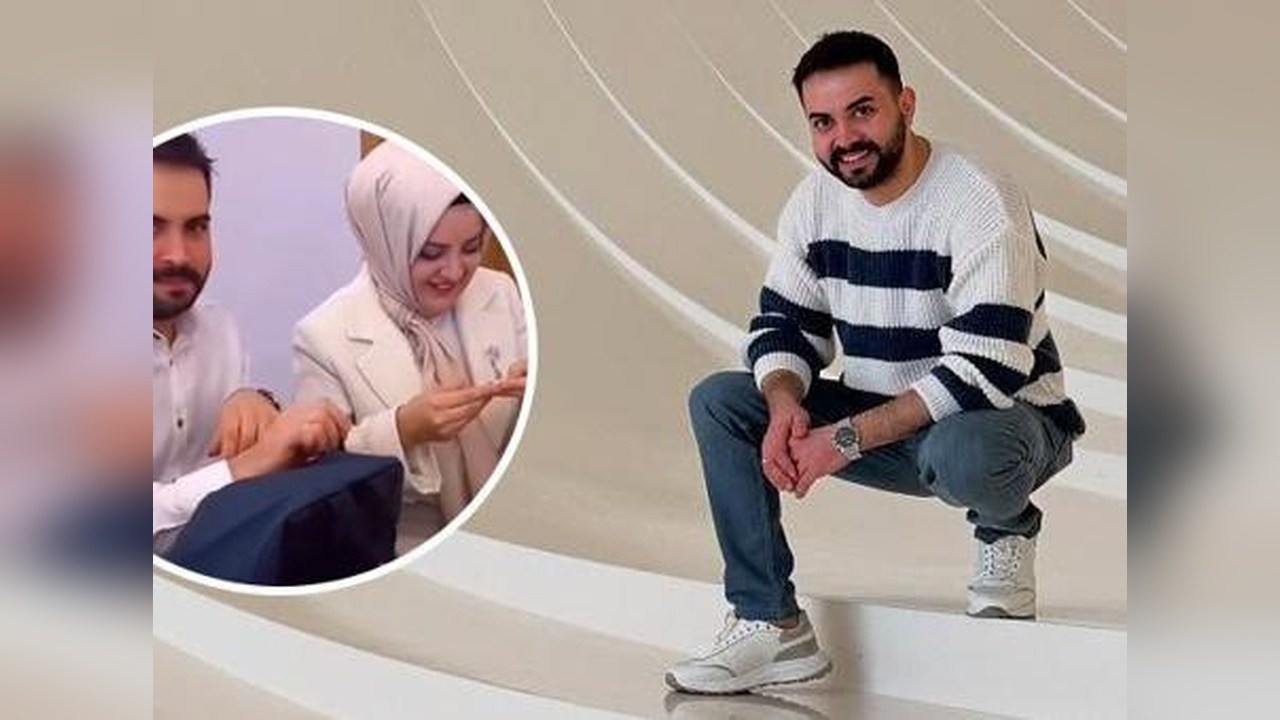 Kadir Ezildi, Nişanlısının Mezuniyetini Kutladı