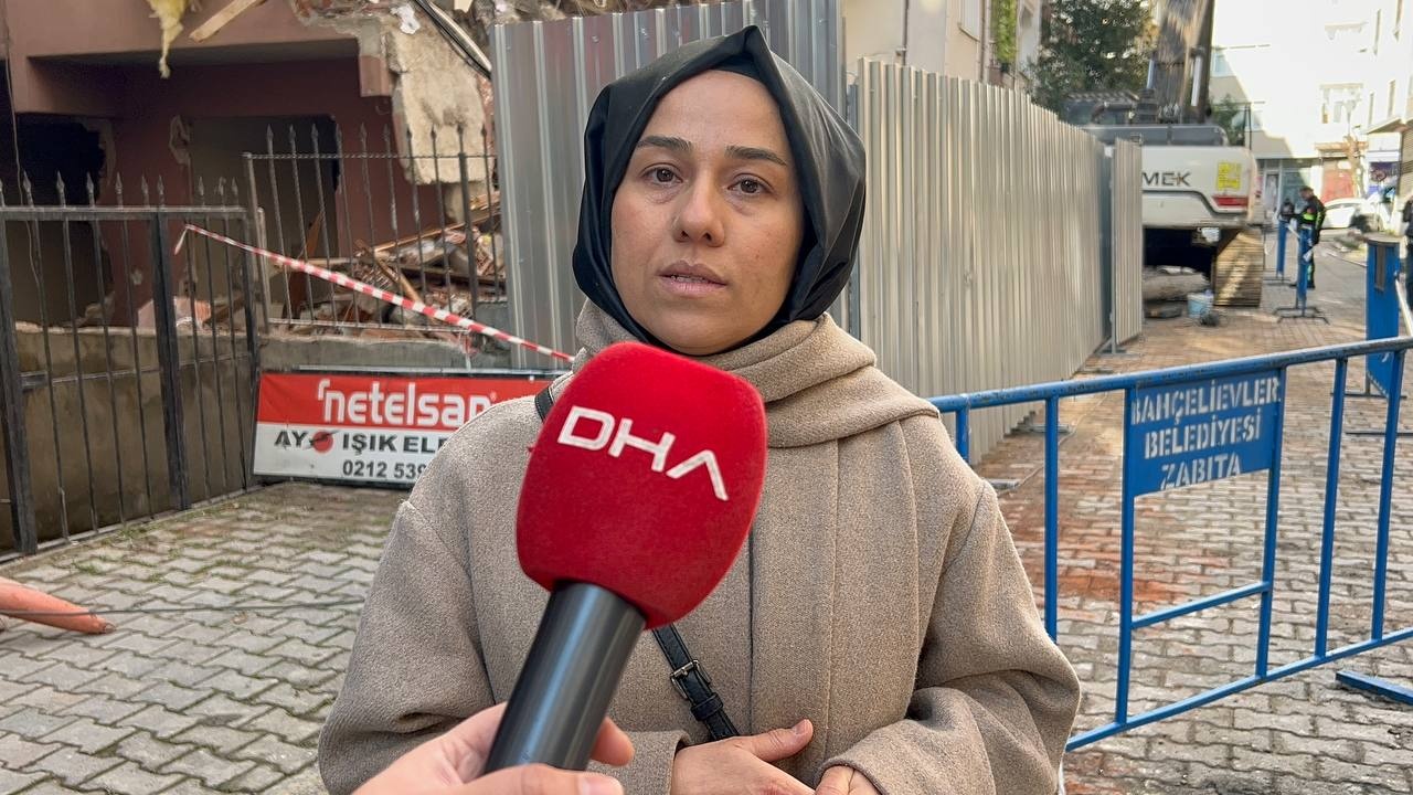 Bahçelievler'deki Kontrollü Yıkımda Komşu Bina Zarar Gördü