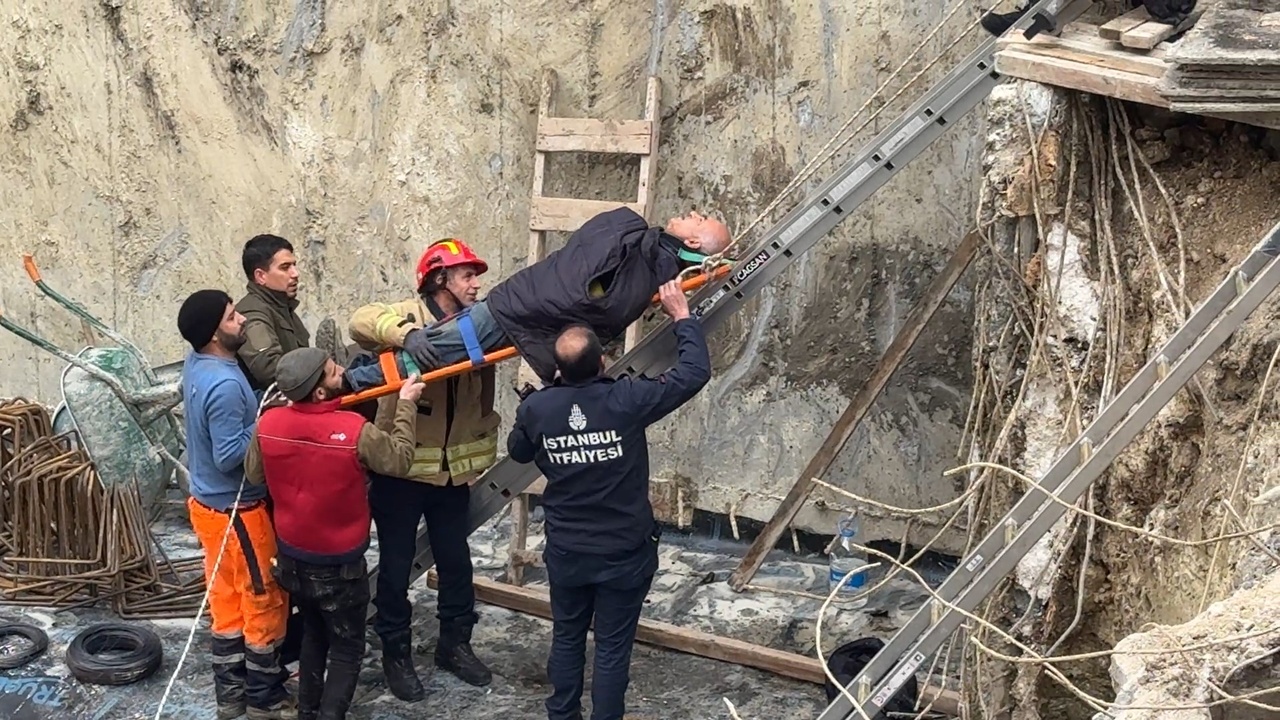 Avcılar'da İnşaat Alanında Düşen İşçi Kurtarıldı