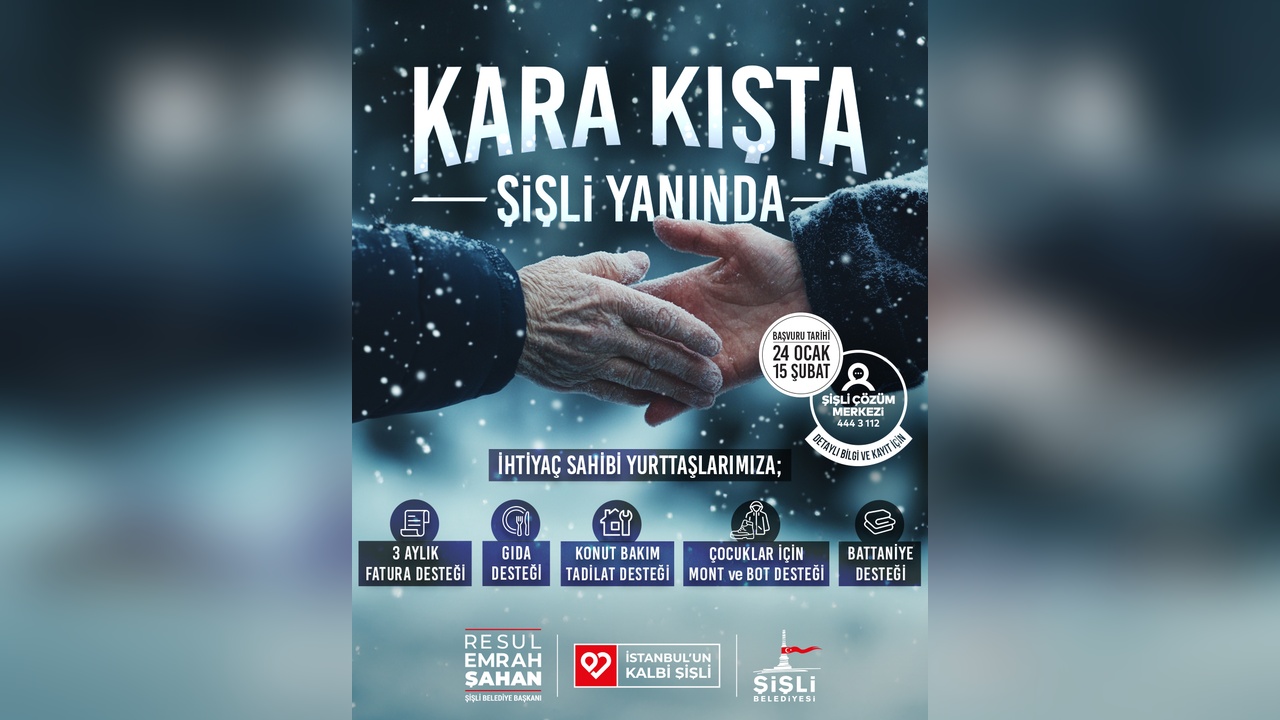 Şişli'de Kış Desteği Uygulaması Hayata Geçti